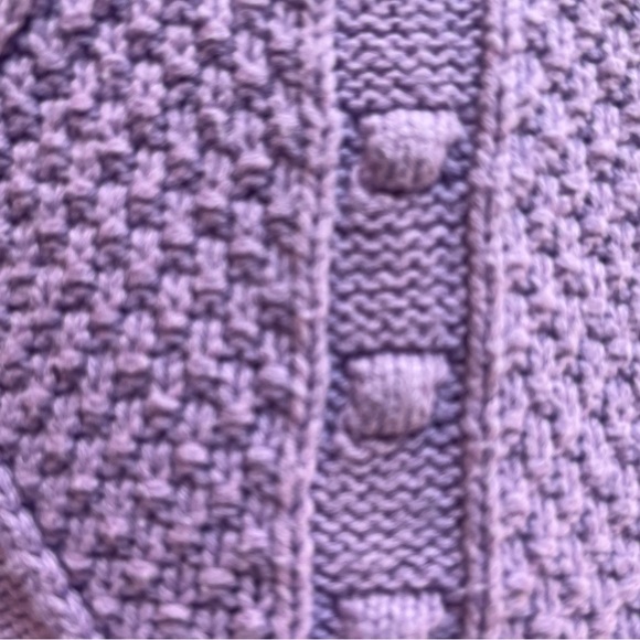 Lavender Sleeveless Knit Sweater - Picture 4 of 4